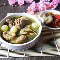 苦藠炖大肠的做法[图]
