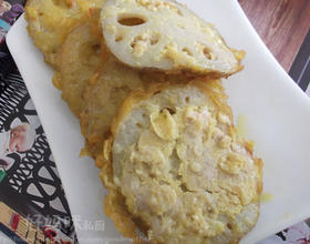 湖北名菜香酥藕夹[图]