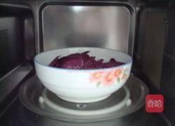 豆浆紫薯豆沙饼的做法图解6
