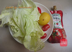 柠香包菜丝的做法图解1