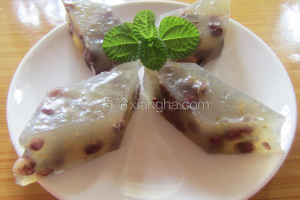 蜜豆桂花马蹄糕