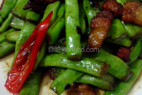 回锅肉炒四季豆