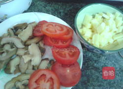 素食花菇披萨的做法图解2