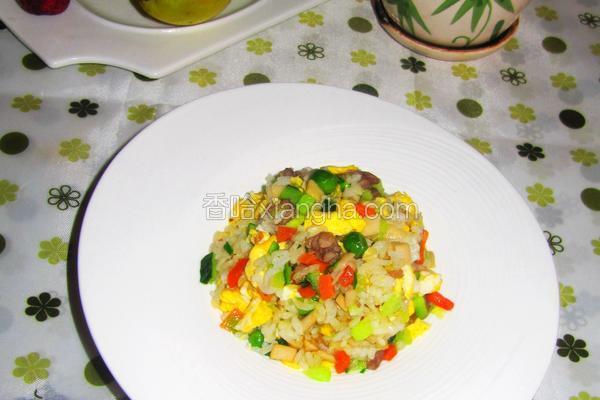 五彩蛋炒饭