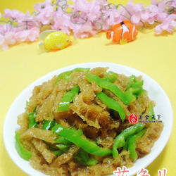青椒炒肉皮的做法[图]