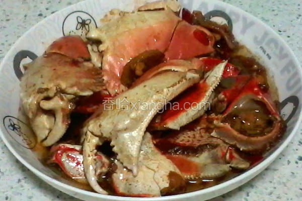 香辣汁烧蟹钳