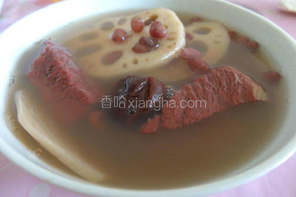 红豆莲藕牛肉汤