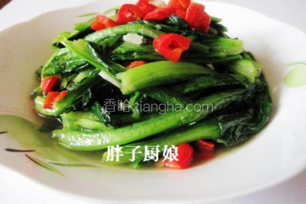 清炒油麦菜