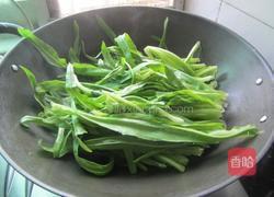 鲮鱼豆豉炒油麦菜的做法图解4