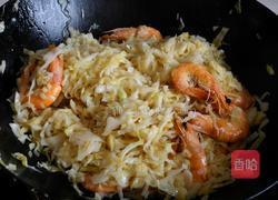 包菜炒大虾的做法图解8