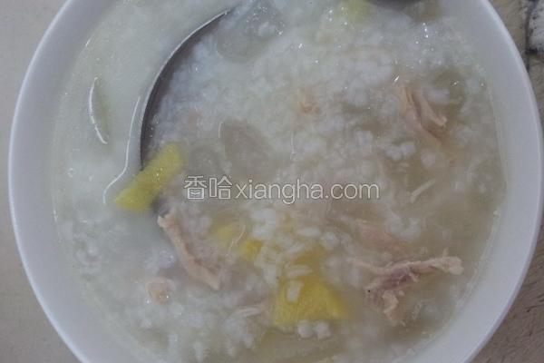 冬瓜鸡丝粥