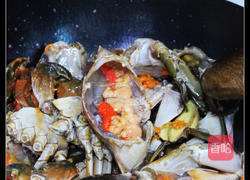 姜葱炒青蟹的做法图解4