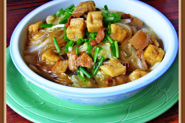 猪肉粉条豆腐泡
