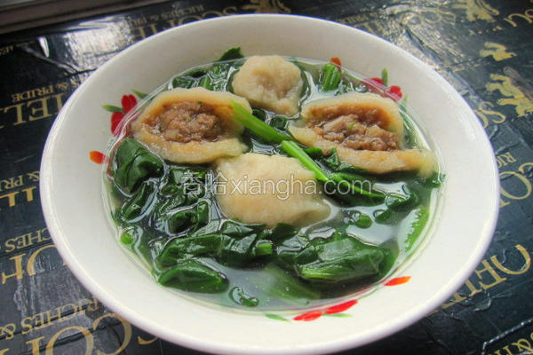 海螺丸菠菜汤