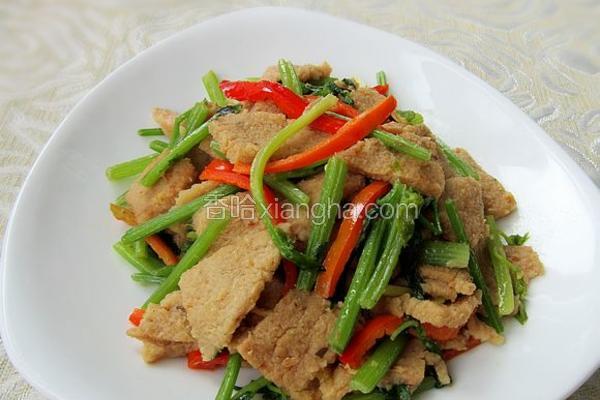 芹菜炒豆渣