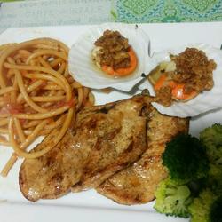 鸡排扇贝配意粉的做法[图]