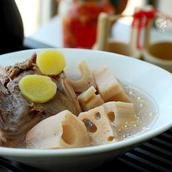 鸭架炆莲藕的做法[图]