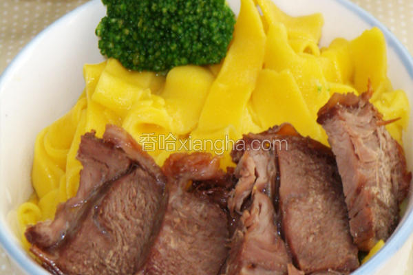 南瓜豆浆手擀面