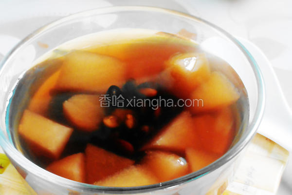 雪梨黑豆糖水