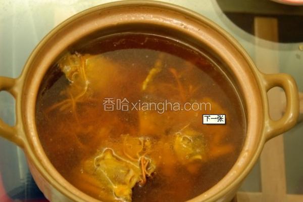 兔子肉煲虫草花