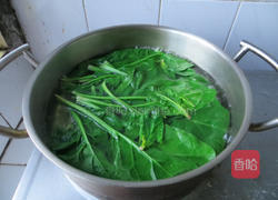 油泼辣椒菠菜面的做法图解1