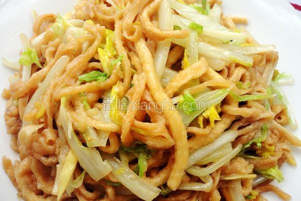 麻馓炒白菜