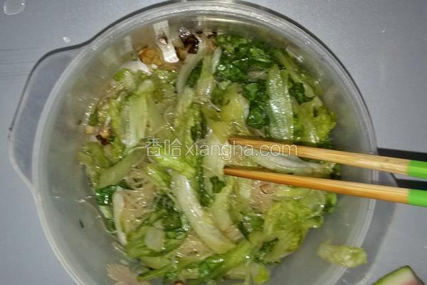 凉拌粉丝生菜