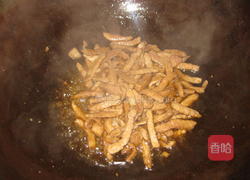 肉丝干豆腐的做法图解4