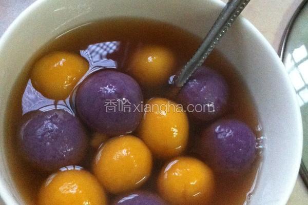 姜汁双薯丸子