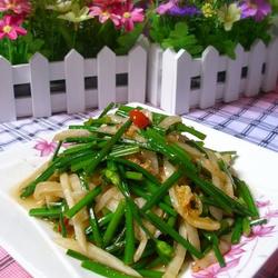 辣菜炒韭菜花的做法[图]