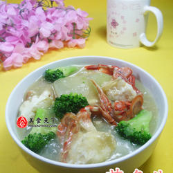 西兰花花蟹冬瓜羹的做法[图]