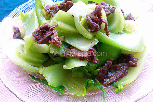 芥菜炒牛肉