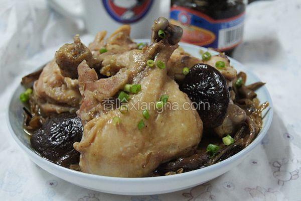 香菇笋丝扣鸡腿