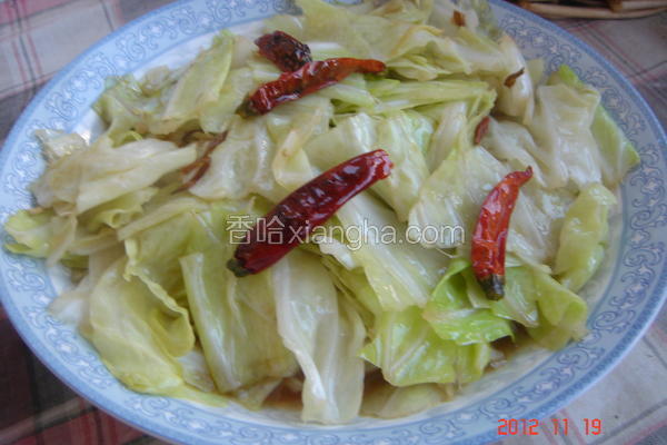 炝炒圆白菜