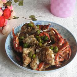 花蟹炒毛豆的做法[图]