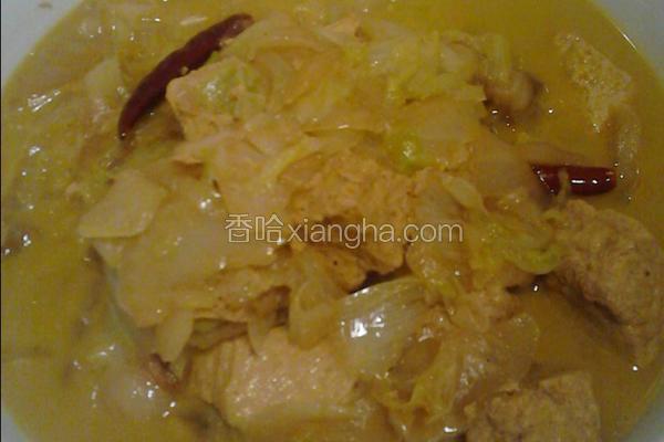 白菜炖冻豆腐