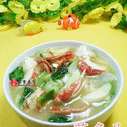 青菜茭白花蟹羹的做法[图]