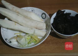 长山药炒木耳的做法图解1