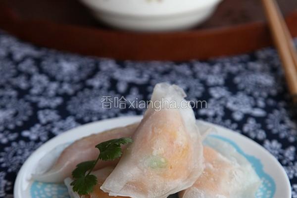 香煎水晶虾饺