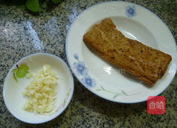 香干炒木耳菜的做法图解2