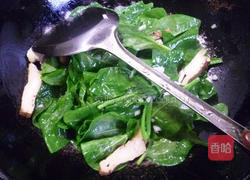 香干炒木耳菜的做法图解8