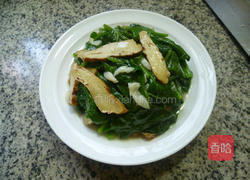 香干炒木耳菜的做法图解12