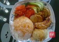 杏鲍菇鸡汁盖浇饭的做法图解6