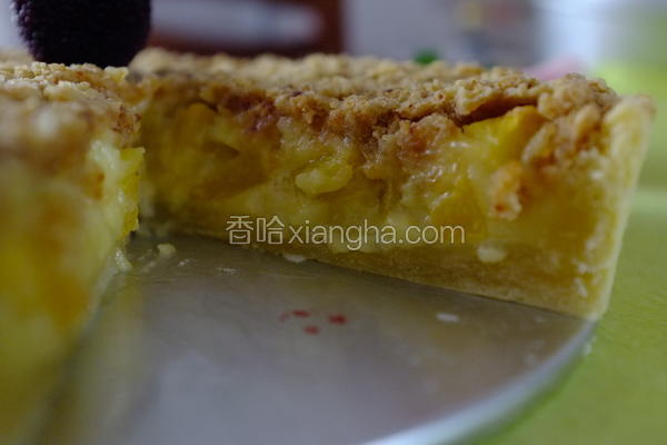 鲜奶油蜜桃派
