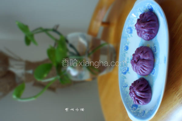 紫薯肉包