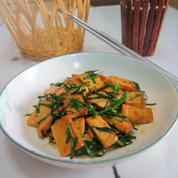 韭菜豆腐干的做法[图]