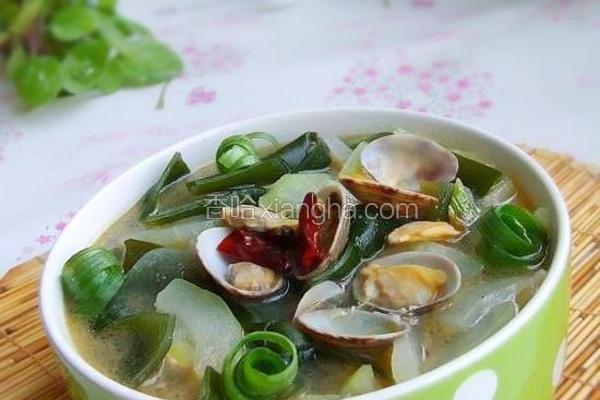 冬瓜海带花蛤汤