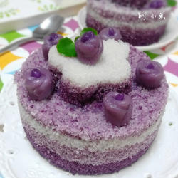 小小花紫薯松糕的做法[图]