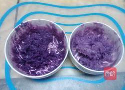 小小花紫薯松糕的做法图解3