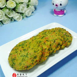 芹叶火腿肠玉米饼的做法[图]